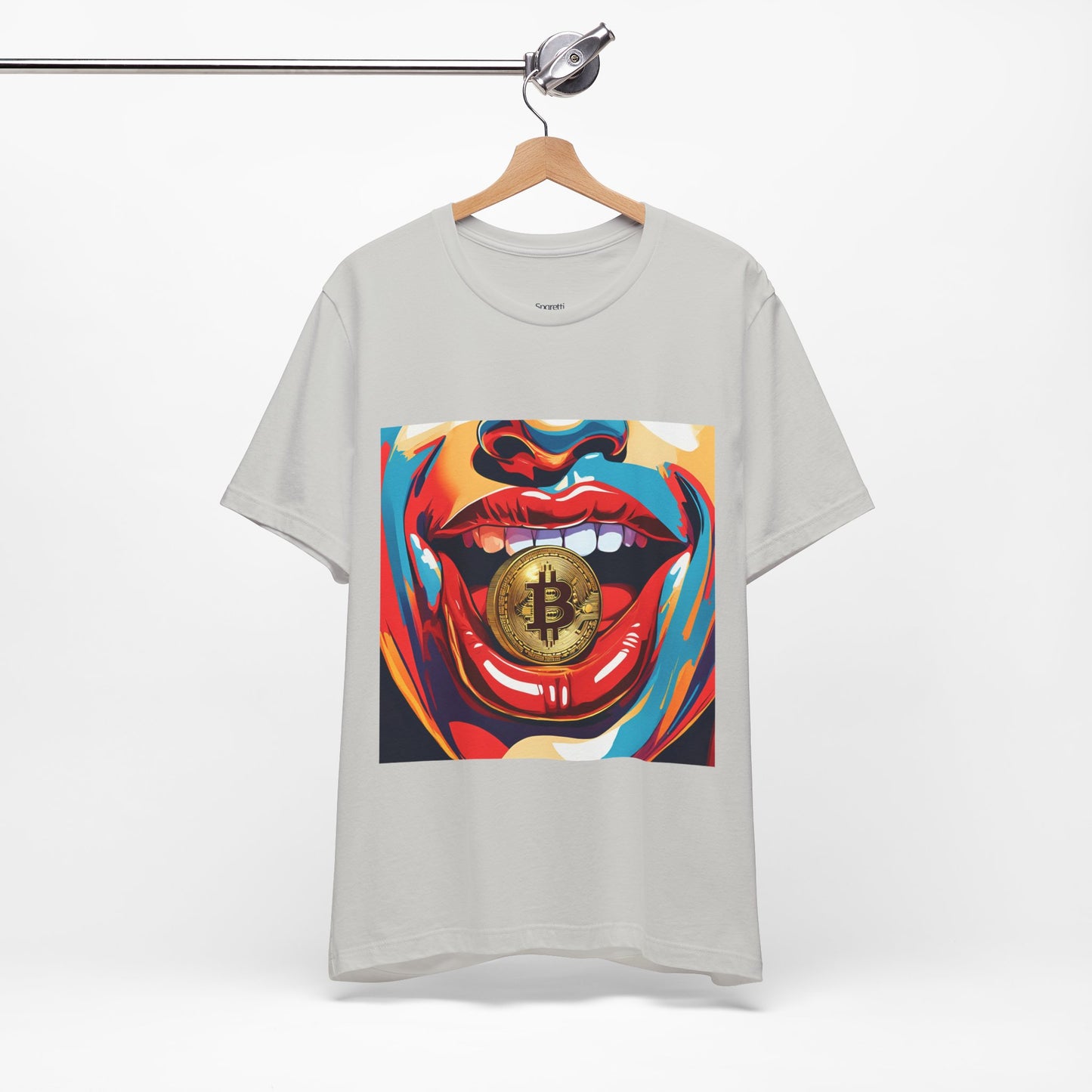 BITCOIN RED LIPS T-SHIRT