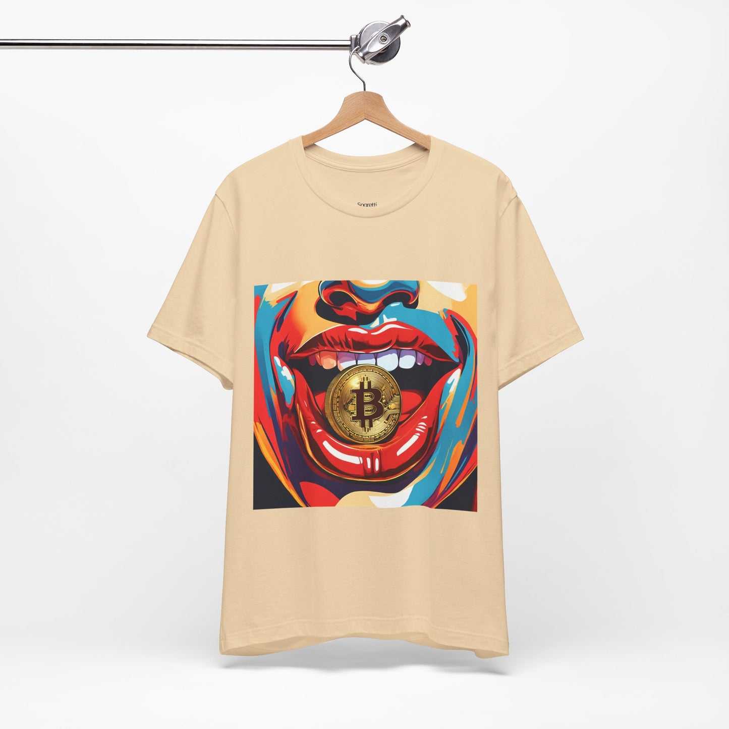 BITCOIN RED LIPS T-SHIRT