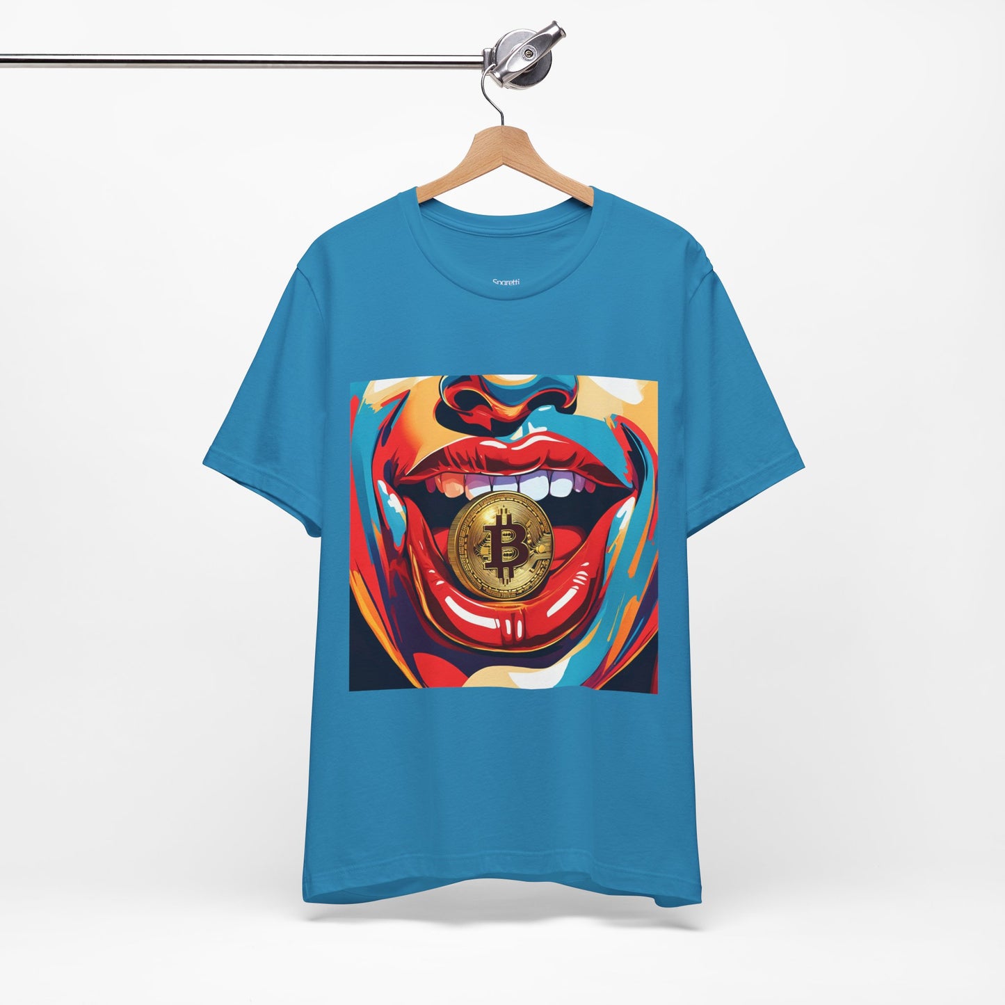 BITCOIN RED LIPS T-SHIRT