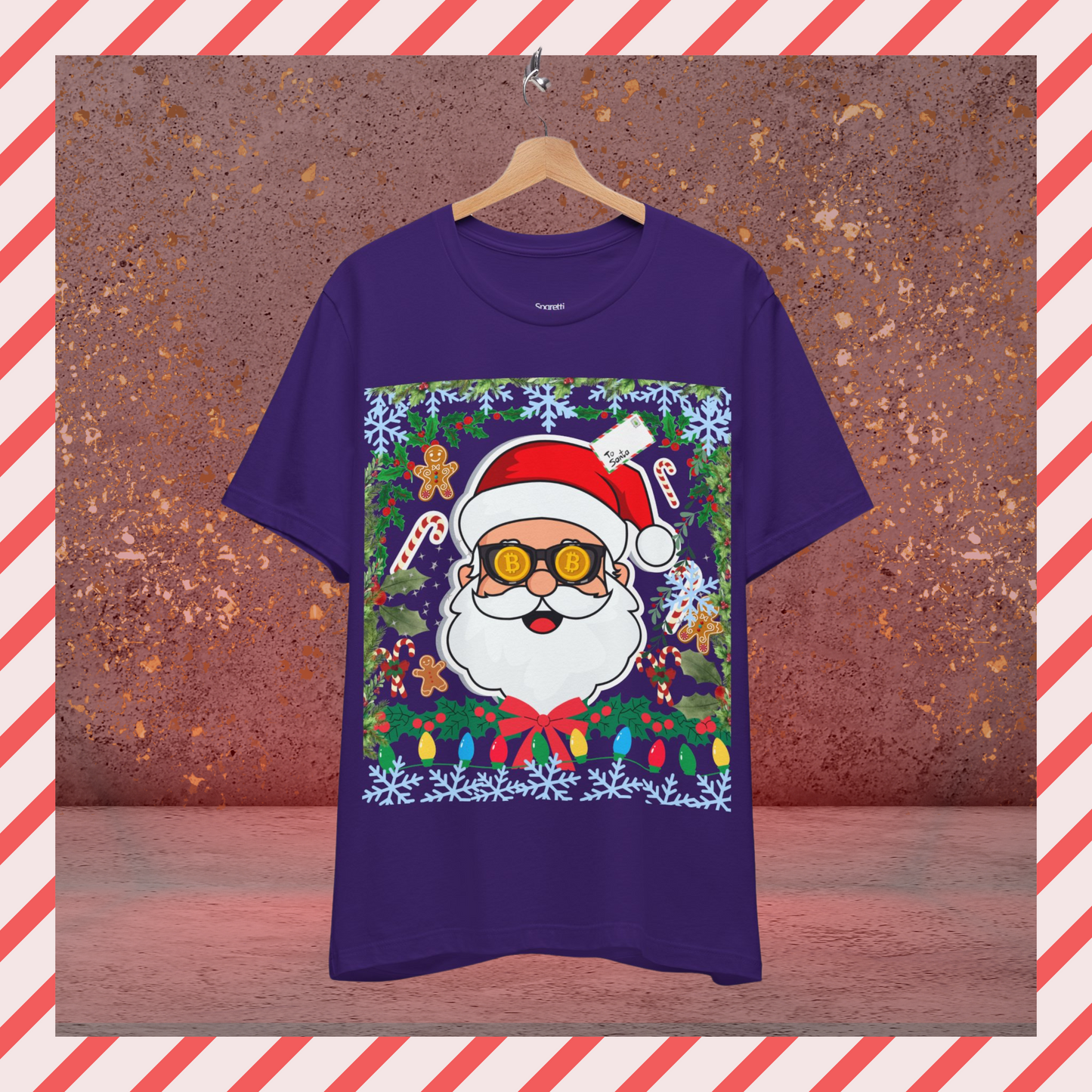 HAPPY BITCOIN SANTA T-SHIRT