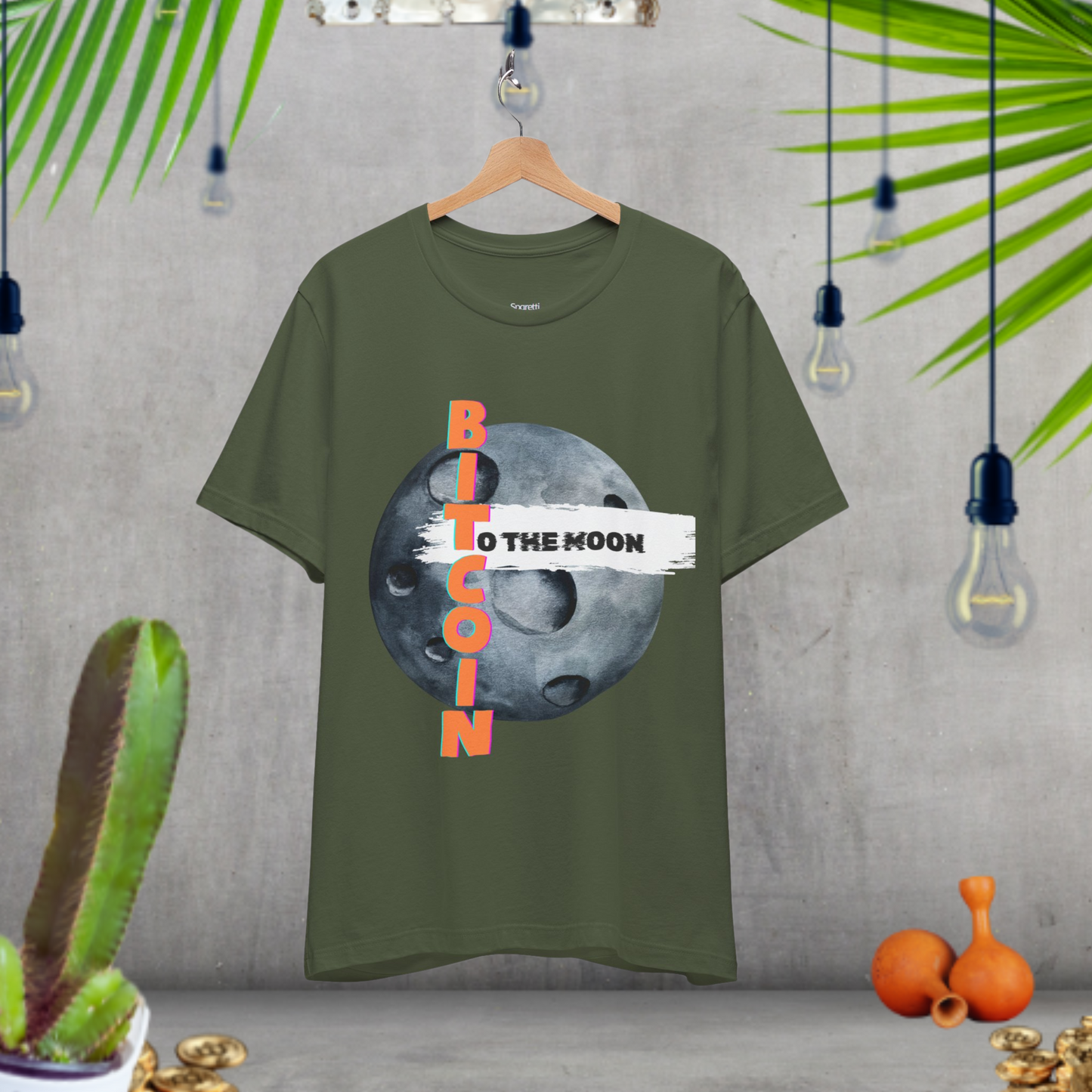 BITCOIN NOW TO THE MOON T-SHIRT