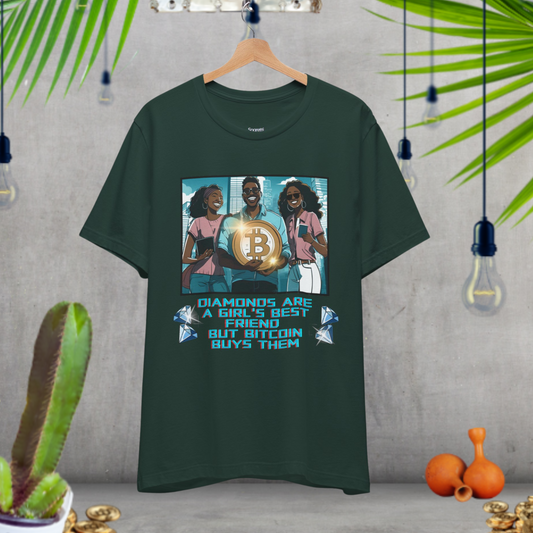 GIRLS LIKES BITCOIN MORE THAN DIAMOND T-SHIRT