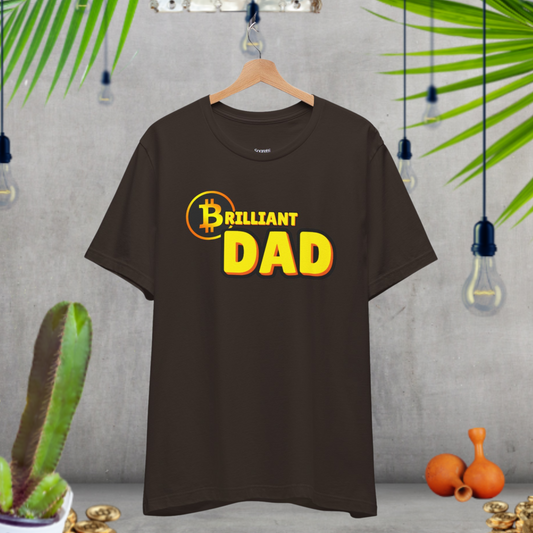 BRILLIANT DAD BITCOIN T-SHIRT